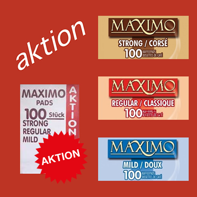 Maximo Kaffeepads 100 Stück