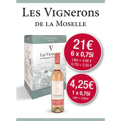 Les Vignerons de Moselle - Elbling rosé 2021-0,75l