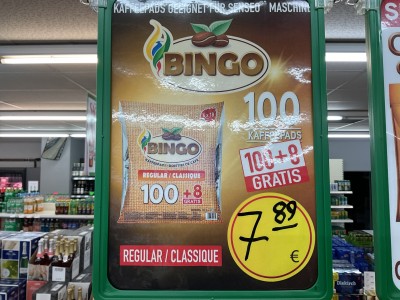 Bingo Kaffe Pads 